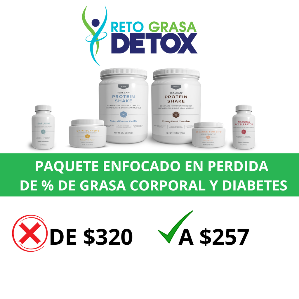 Paquete RETO GRASA DETOX
